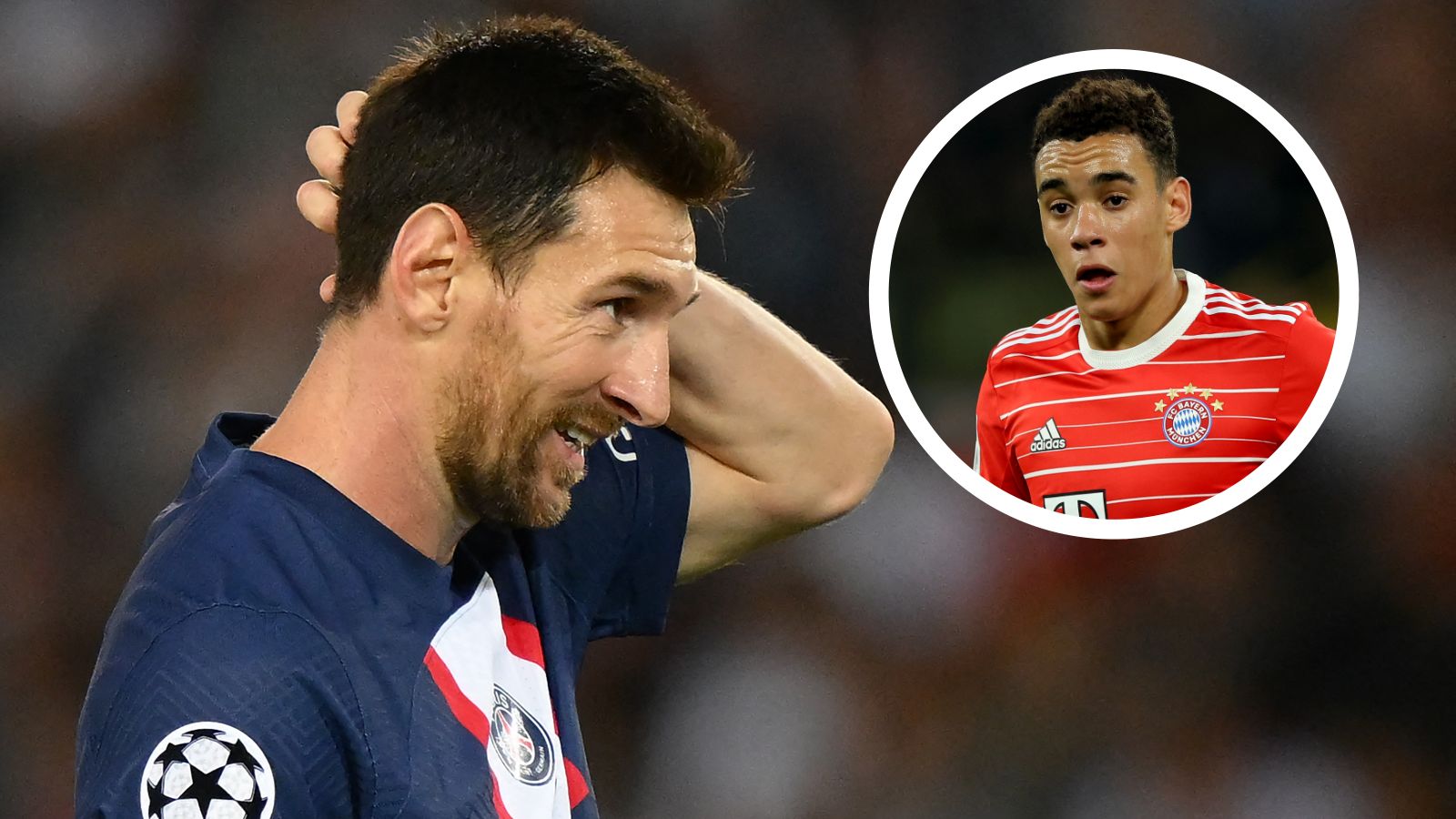 GFX Lionel Messi Jamal Musiala