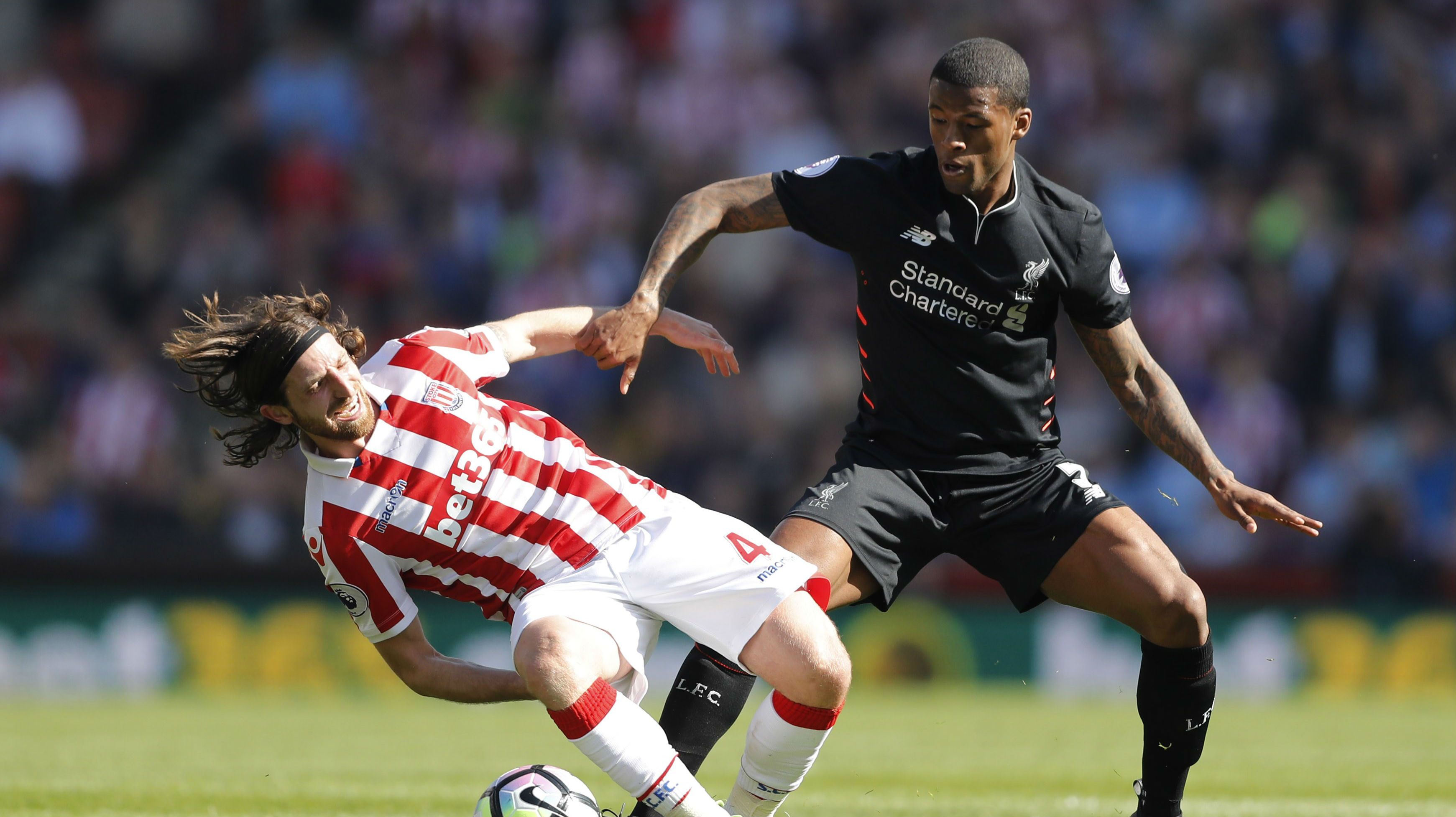 Georginio Wijnaldum, Stoke - Liverpool, 08042017