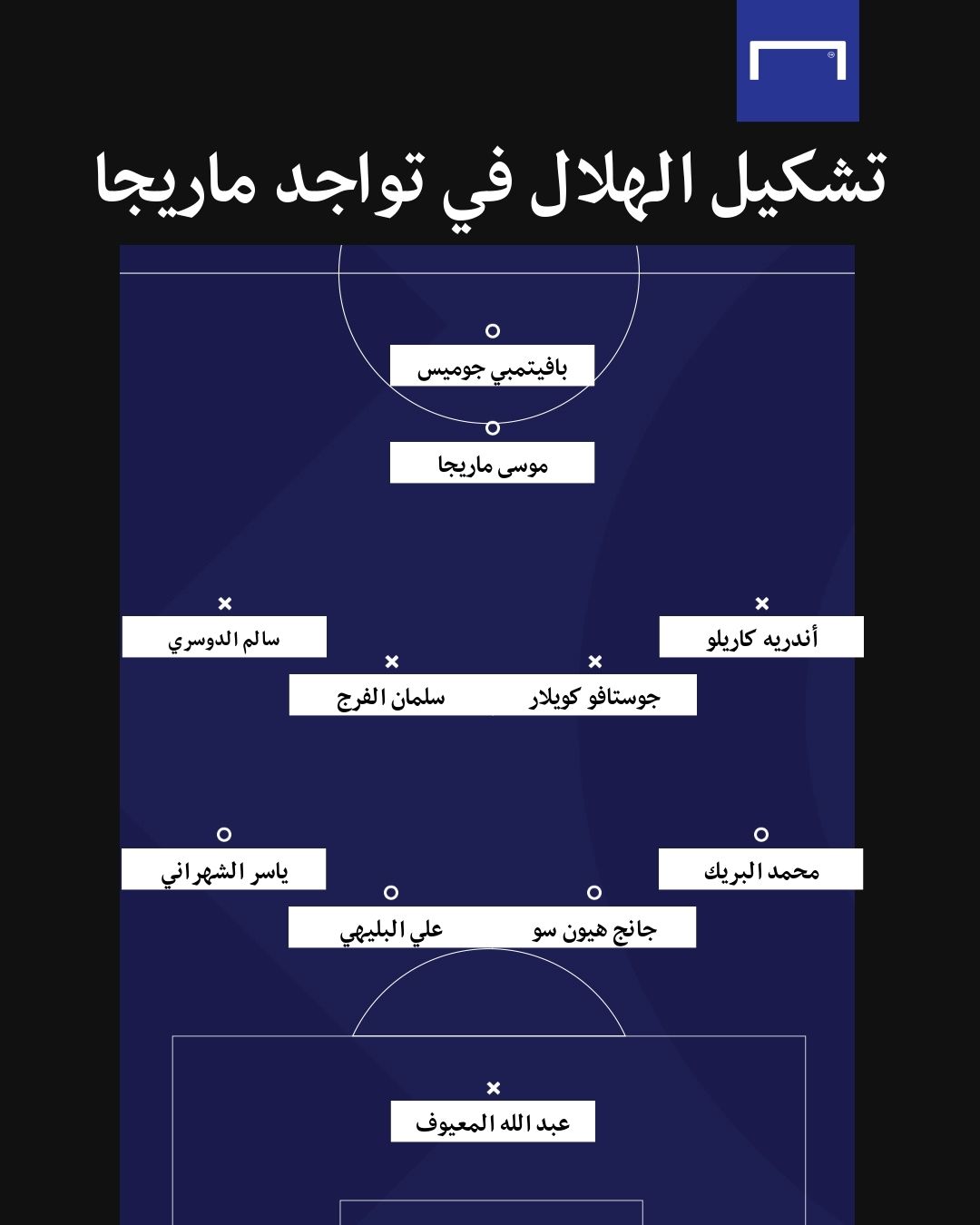 تشكيلات الهلال في وجود ماريجا