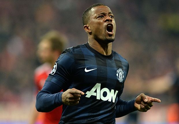 Patrice Evra Manchester United Bayern Munich Champions League 04092014