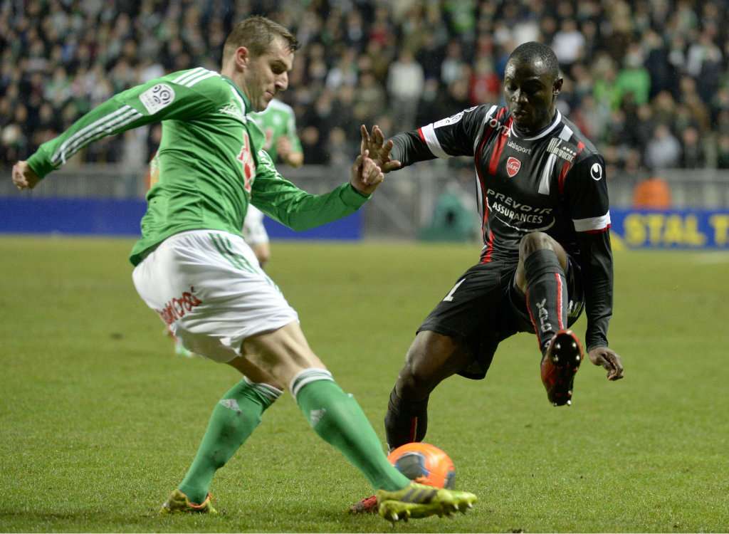 Francois Clerc Saliou Ciss Saint-Etienne Valenciennes Ligue 1 02012014