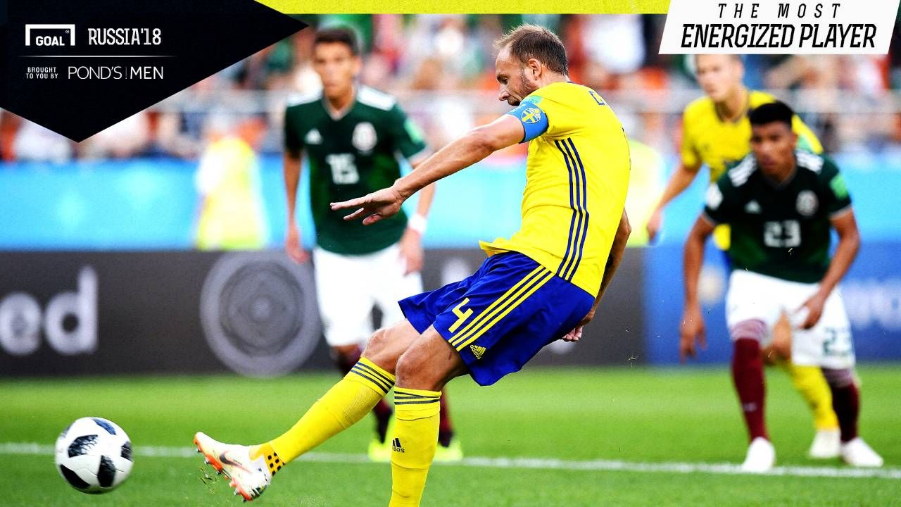 The Most Energized Player Meksiko vs Swedia Andrea Granqvist