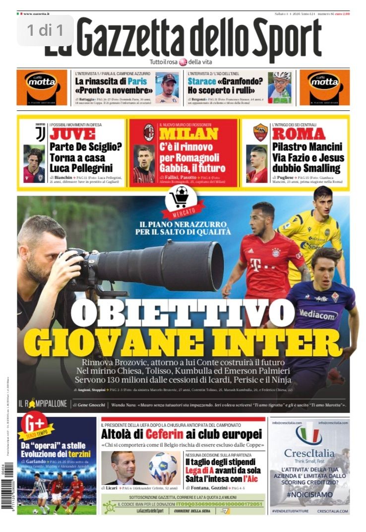 4 April 2020 Gazzetta