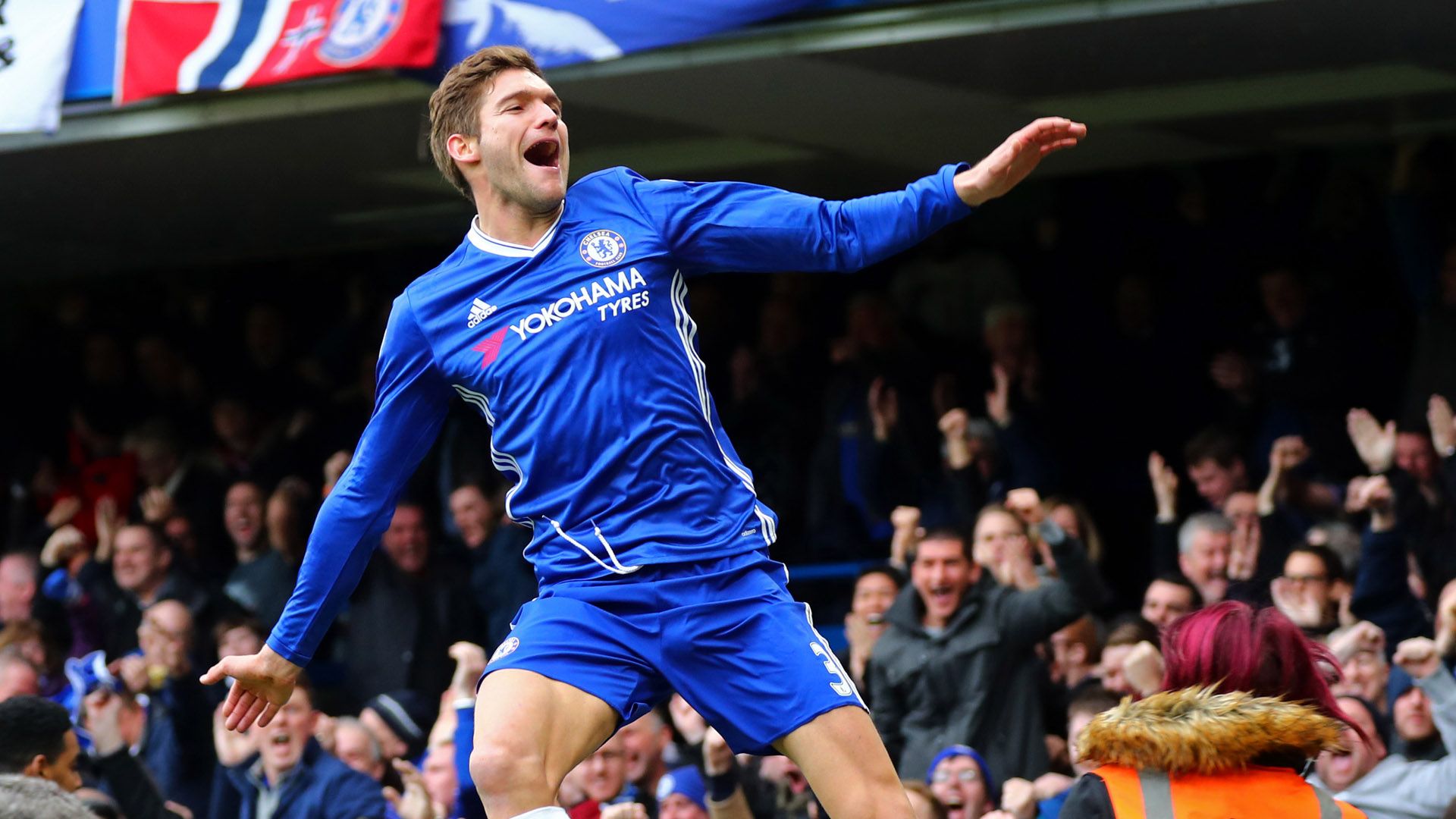 Marcos Alonso Chelsea Premier League 04022017
