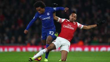 Willian Aubameyang Arsenal Chelsea 19012019