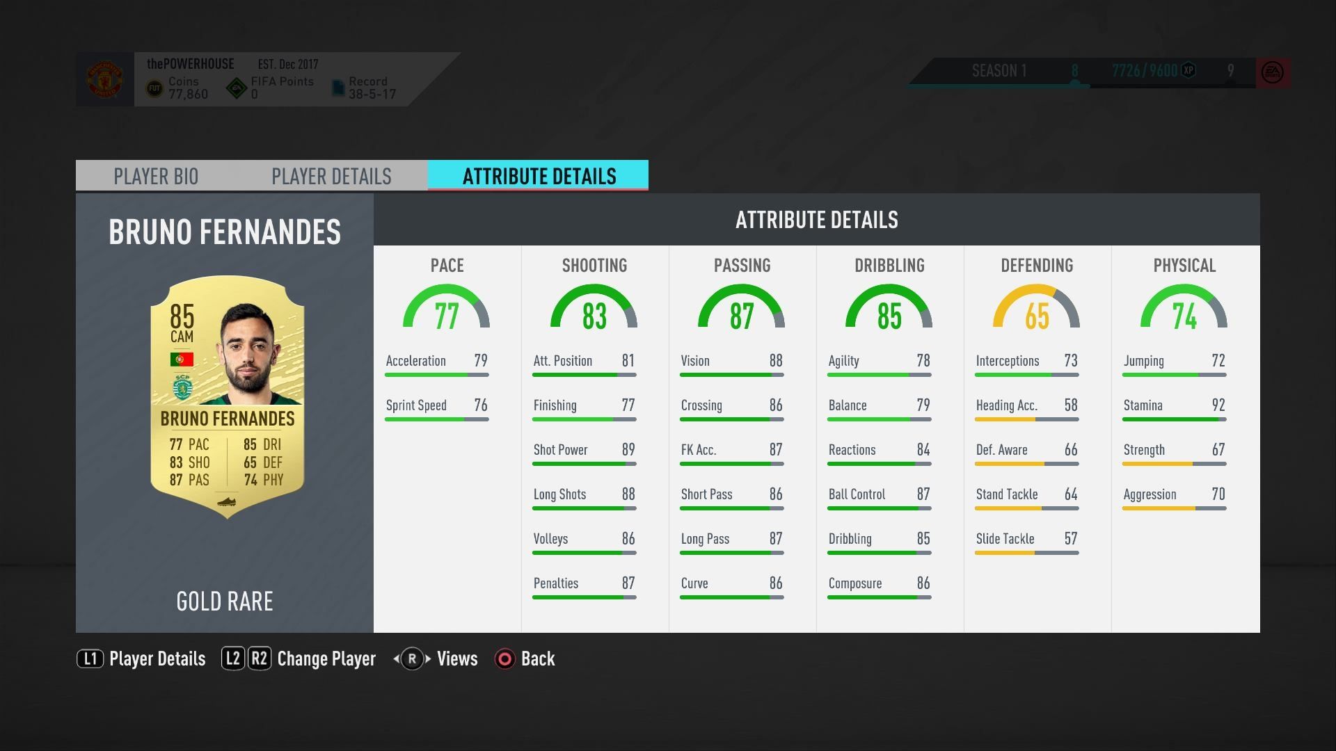 Bruno Fernandes FUT FIFA 20