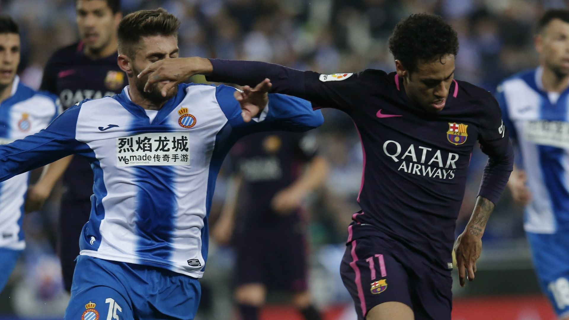 Neymar David López Espanyol Barcelona LaLiga 29042017