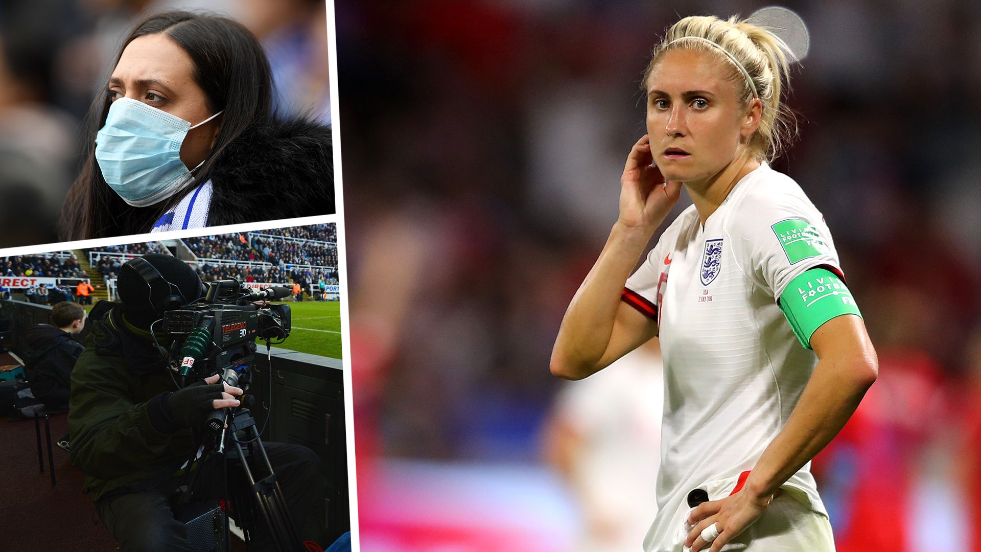 Coronavirus women's football composite