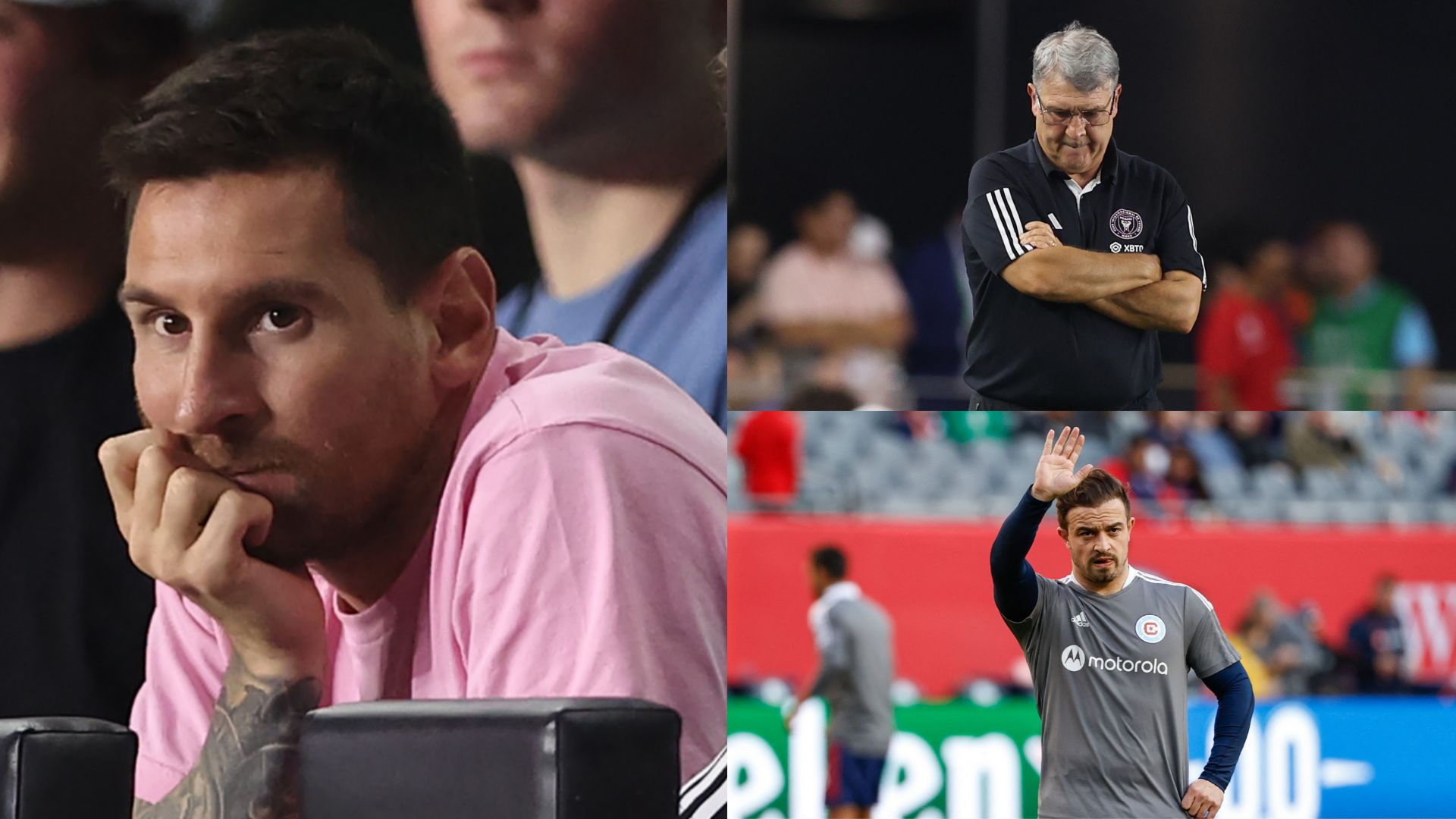 Messi split vs Chicago Fire