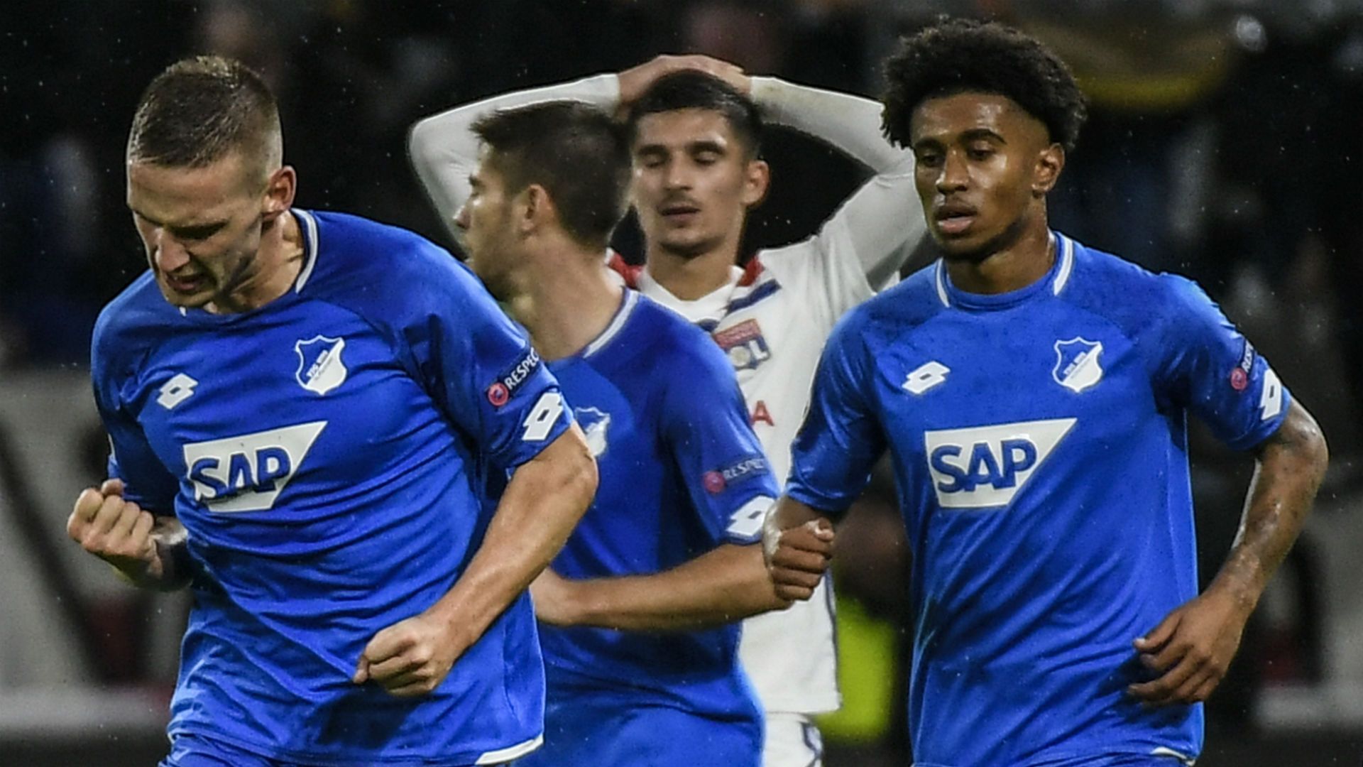 Houssem Aouar Pavel Kaderabek Lyon Hoffenheim UEFA Champions League 07112018