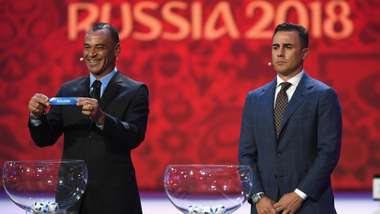 Fabio Cannavaro Cafu Iceland FIFA World Cup 2018 draw