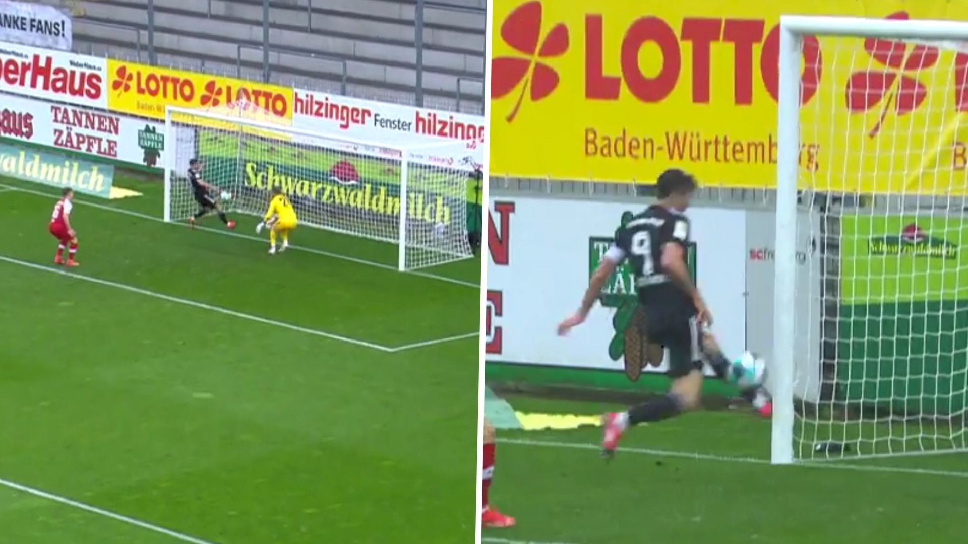 GFX Robert Lewandowski Freiburg miss 2021