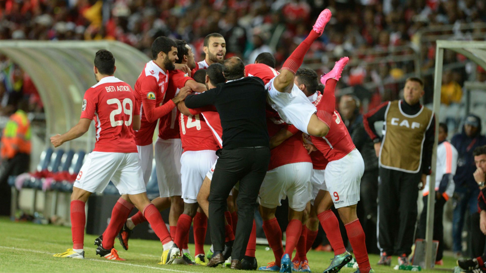 Etoile du Sahel celebrate a goal