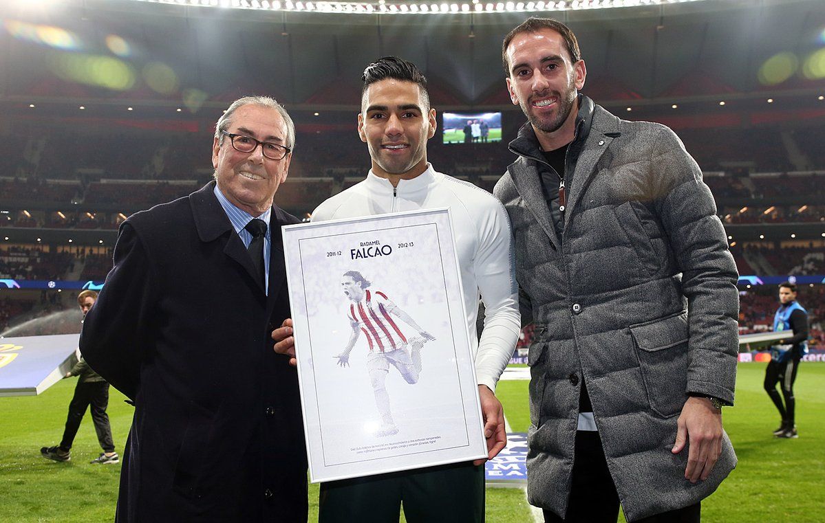 Radadal Falcao homenaje en el Wanda Metropolitano