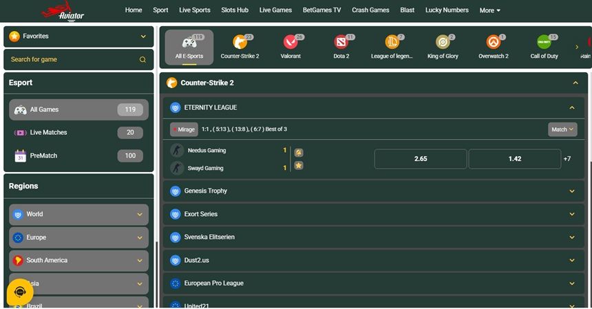 Gbets.co.za E-Sports