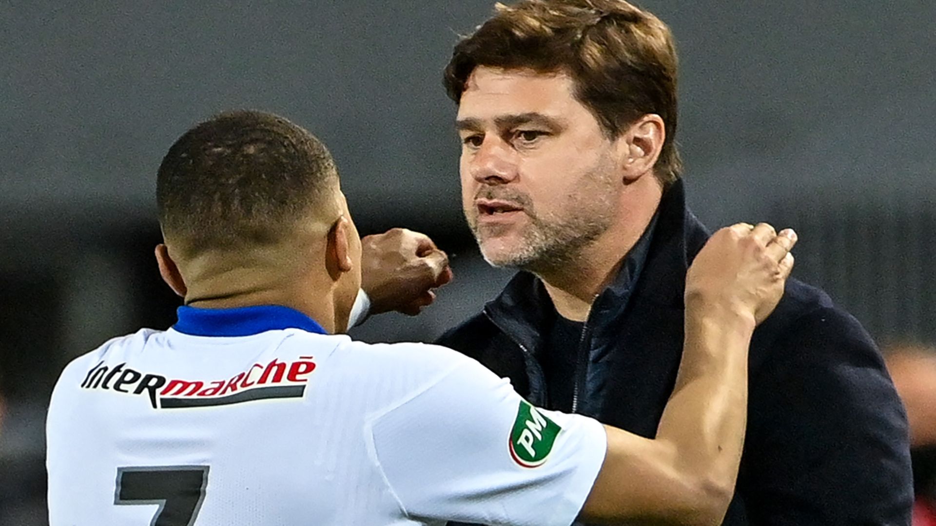 Kylian Mbappe mauricio pochettino PSG MHSC Coupe de france getty 12052021