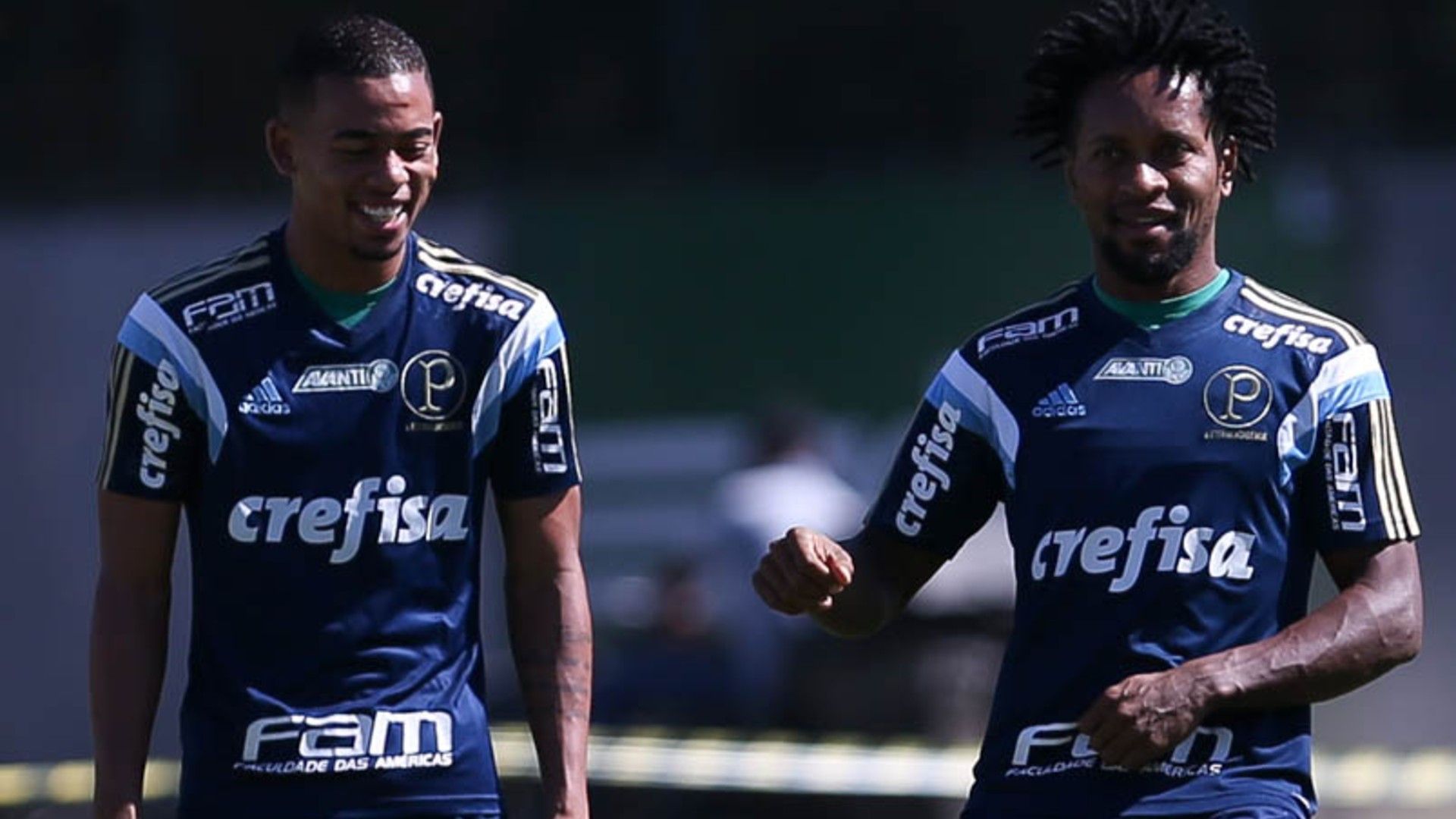 Gabriel Jesus Zé Roberto treino Palmeiras