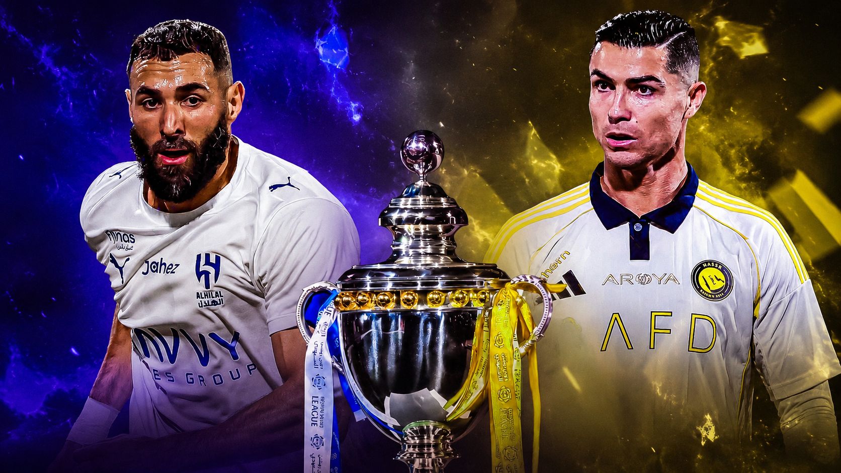 Benzema Ronaldo Nassr Hilal GFX GOAL ONLY