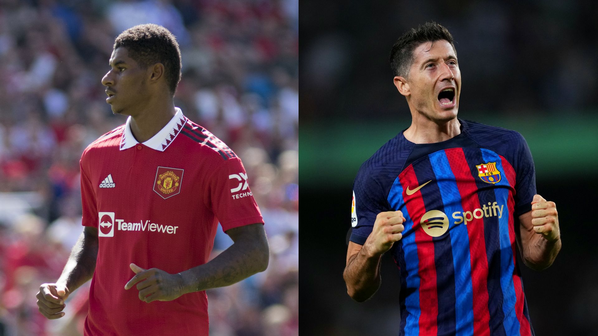 Manchester United Barcelone Rashford Lewandowski Ligue Europa