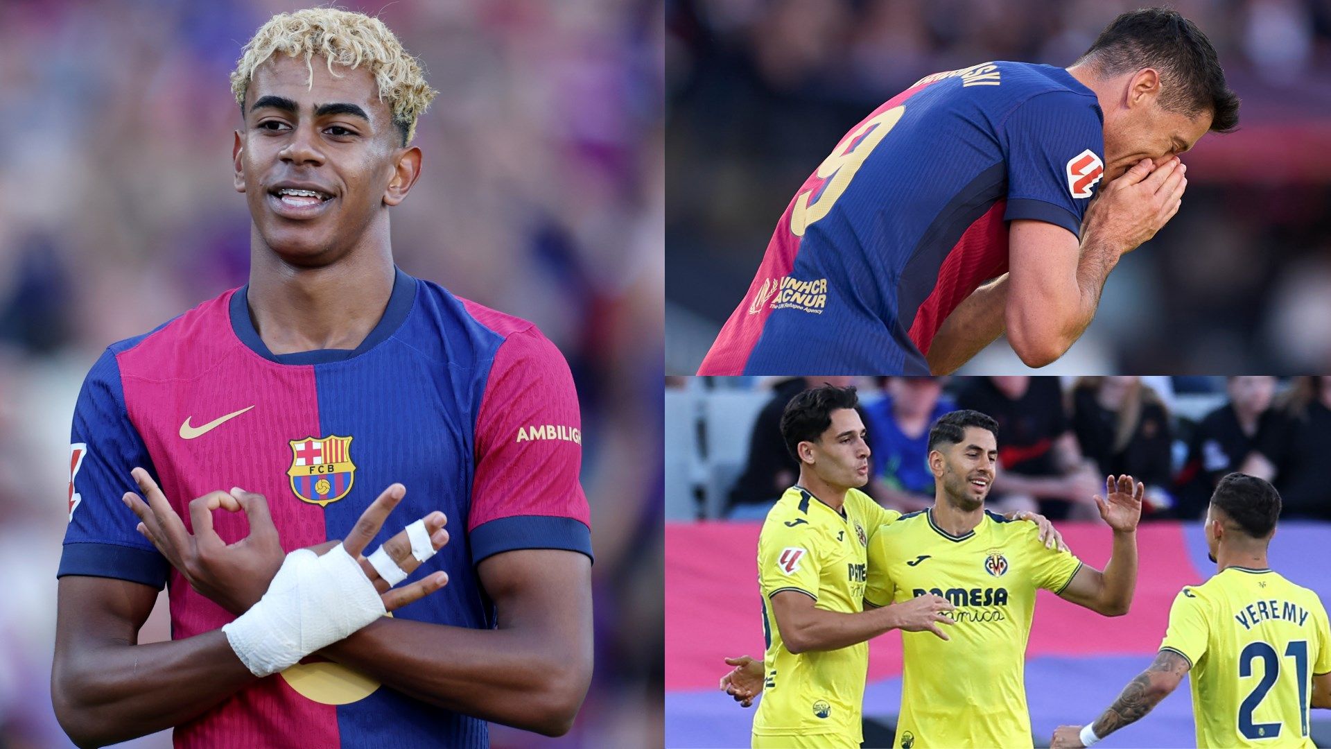 Barcelona player ratings vs Villarreal: Lamine Yamal is outrageous - but Robert Lewandowski and Raphinha suffer title hangovers before Marc-Andre ter Stegen marks return with costly error | Goal.com UK