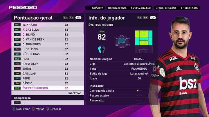 Everton Ribeiro Brasileirao PES 2020