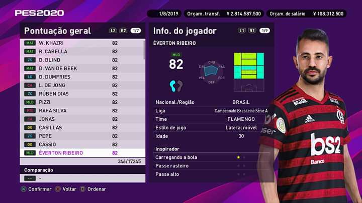 Everton Ribeiro Brasileirao PES 2020