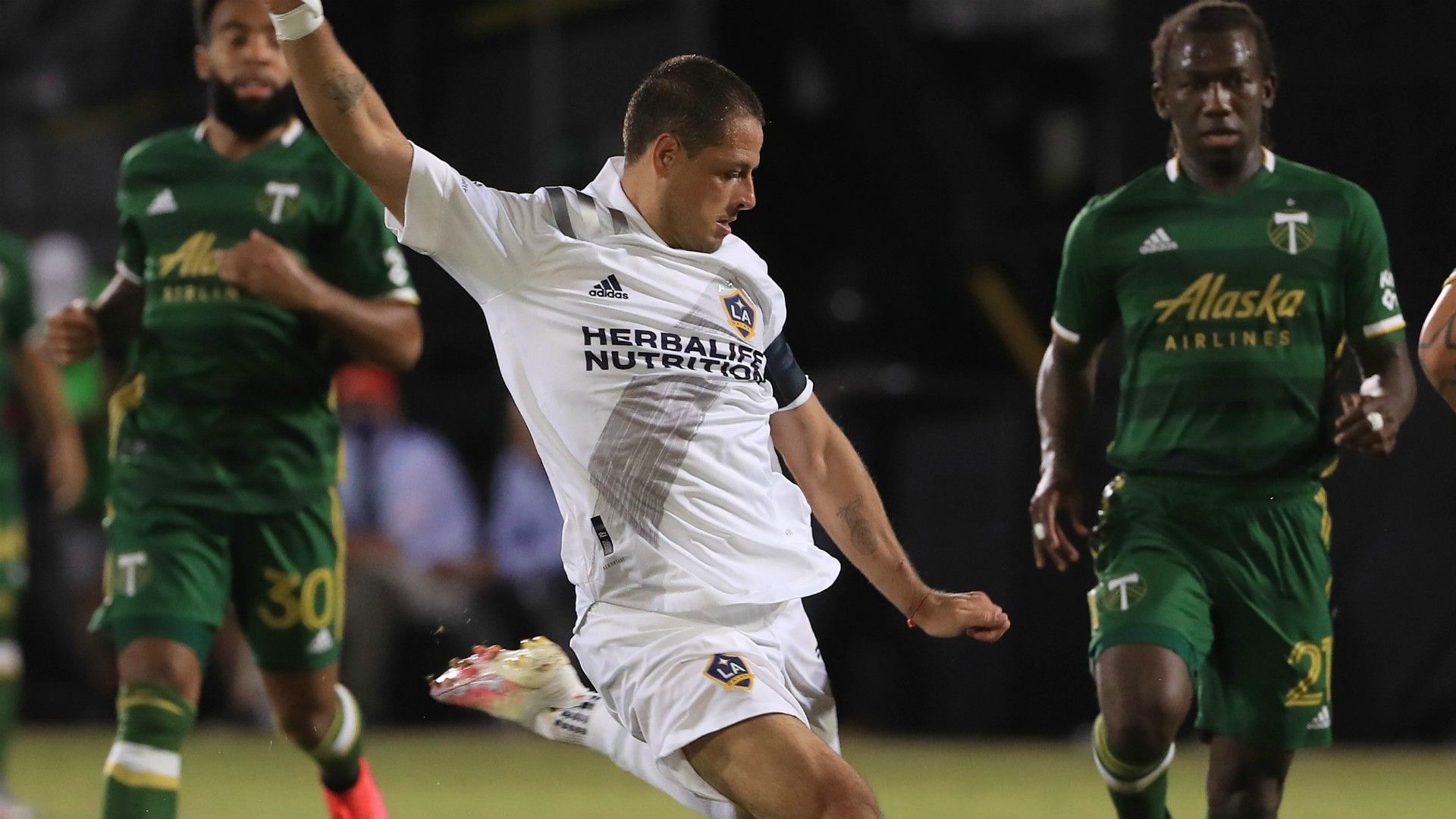Chicharito Hernández LA Galaxy Portland Timbers