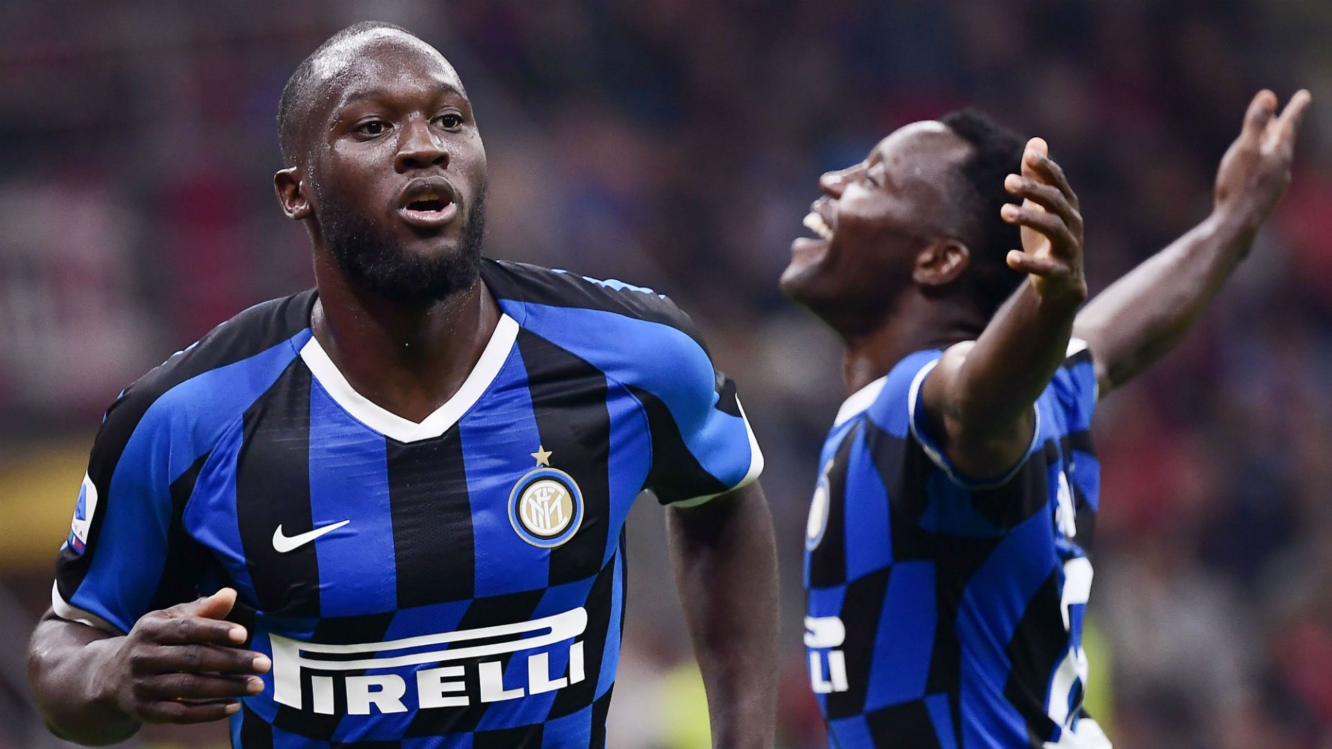 Romelu Lukaku Milan v Inter Goal Celebration 09212019