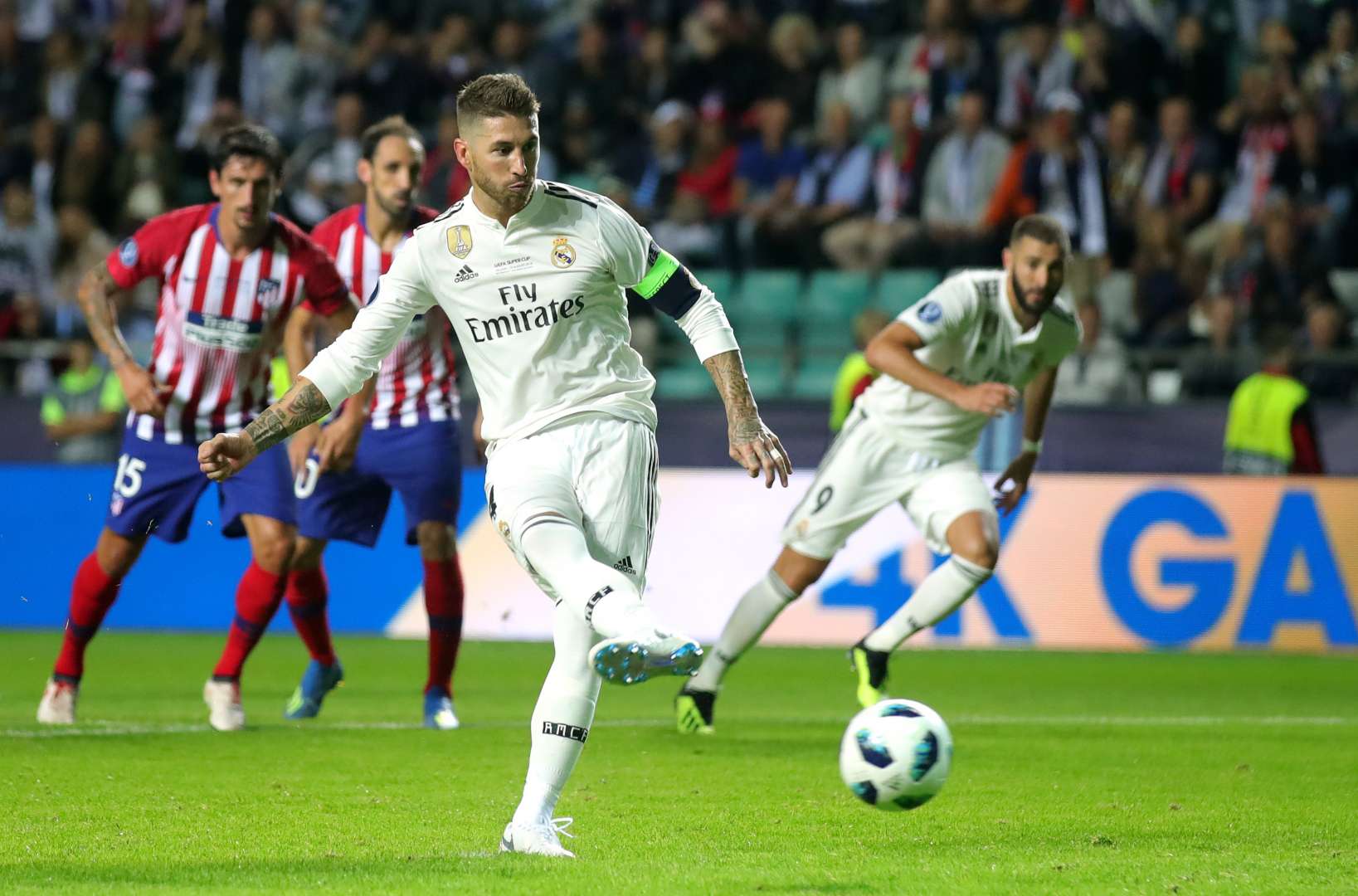 Sergio Ramos Real Madrid Atletico Madrid 15/08/2018