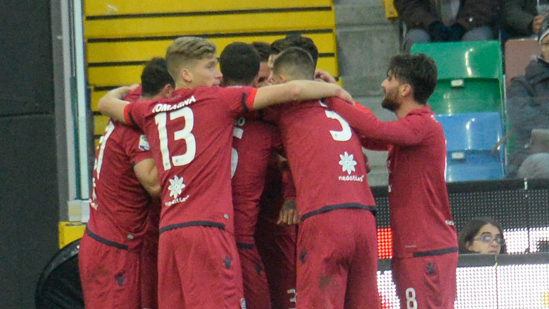 Cagliari celebrates, Serie A, 19112017