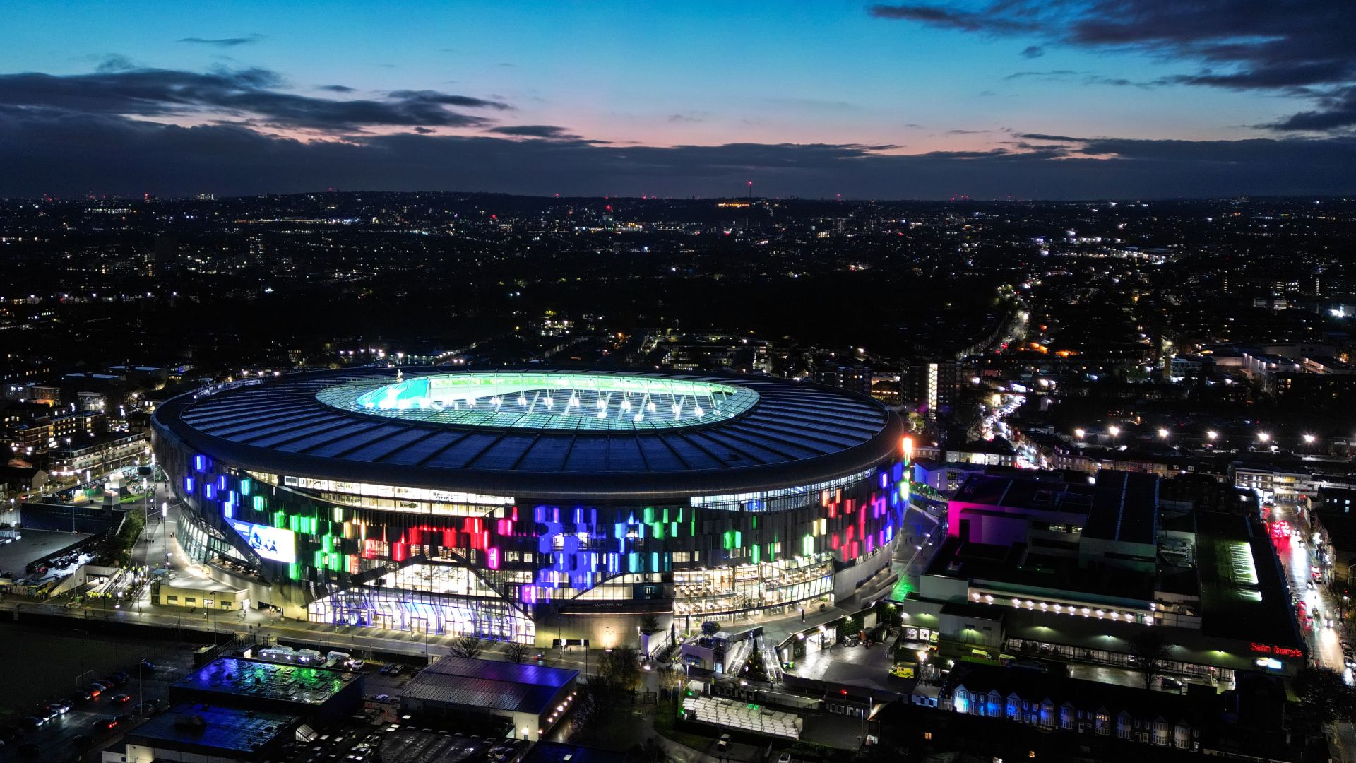 Tottenham Hotspur Stadium Overhead
