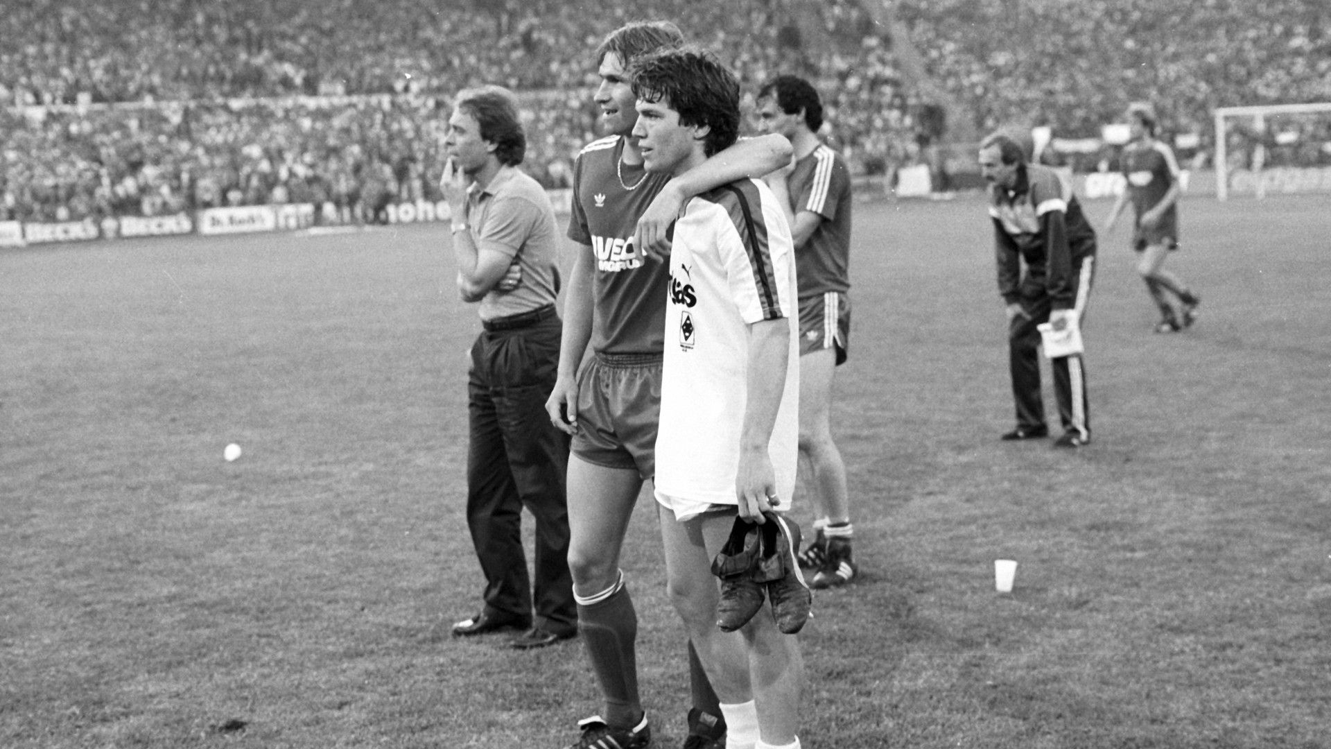 ***GER ONLY*** Klaus Augenthaler Lothar Matthäus 1984