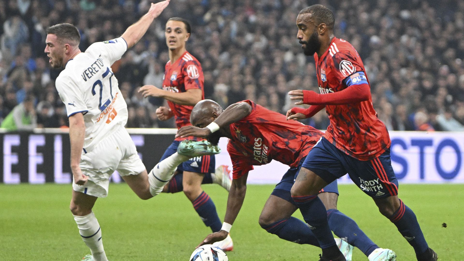 Jordan Veretout Alexandre Lacazette Marseille Lyon Ligue 1 06112022