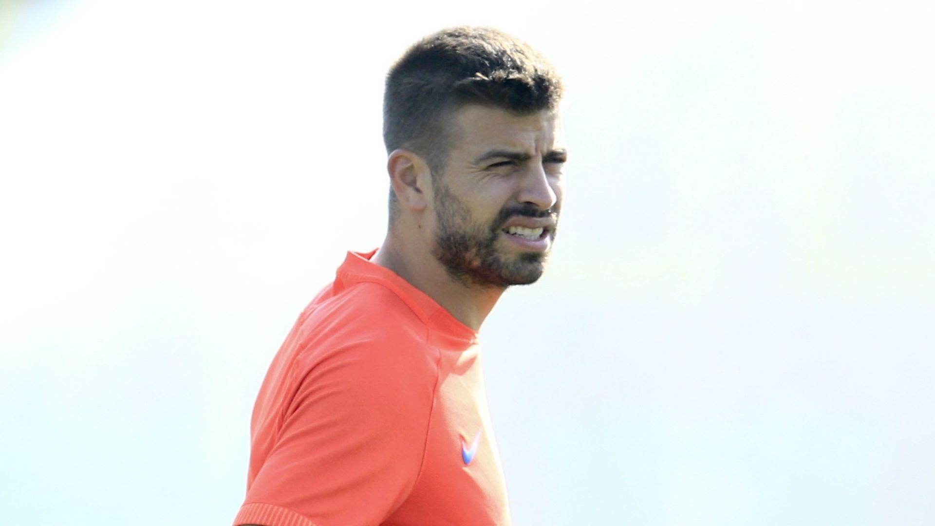 Gerard Pique Barcelona training