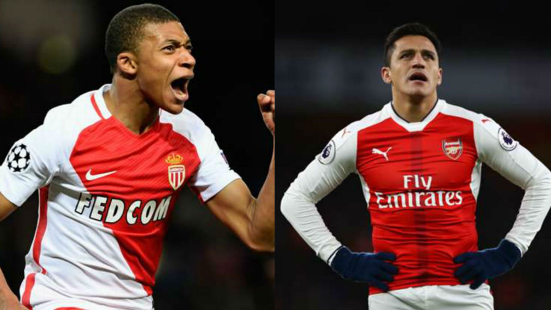 Mbappé y Alexis Sánchez