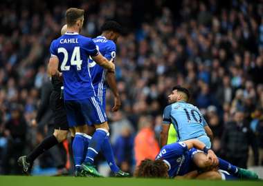 Sergio Aguero David Luiz