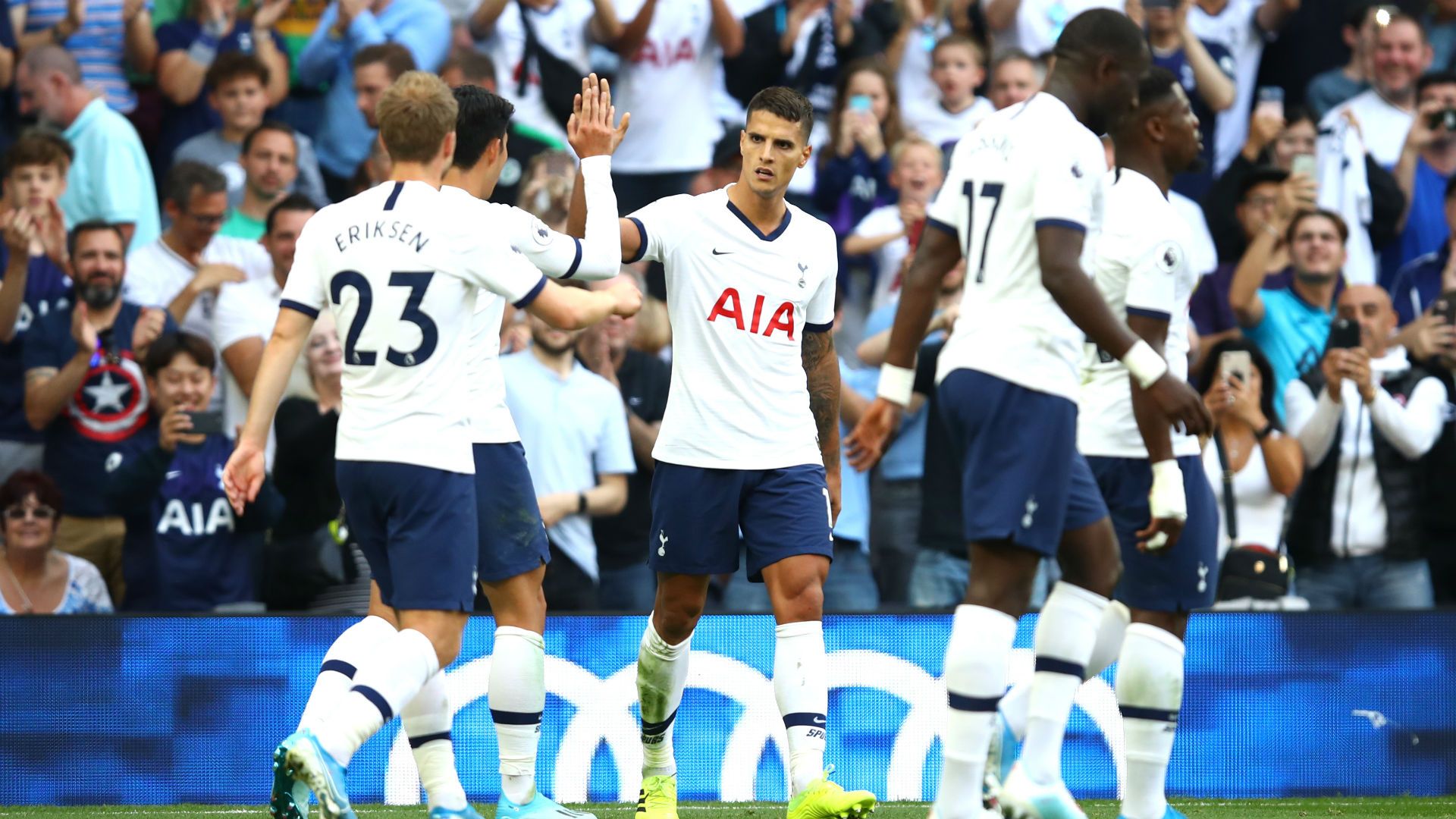 Tottenham v Crystal Palace Goal Celebration 09142019
