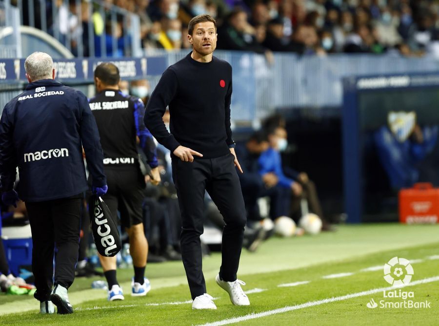 Xabi Alonso, Málaga vs. Real Sociedad B