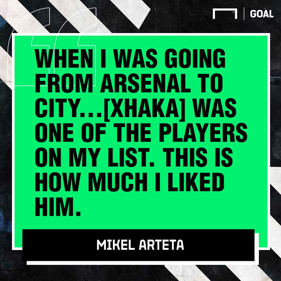 Mikel Arteta on Granit Xhaka