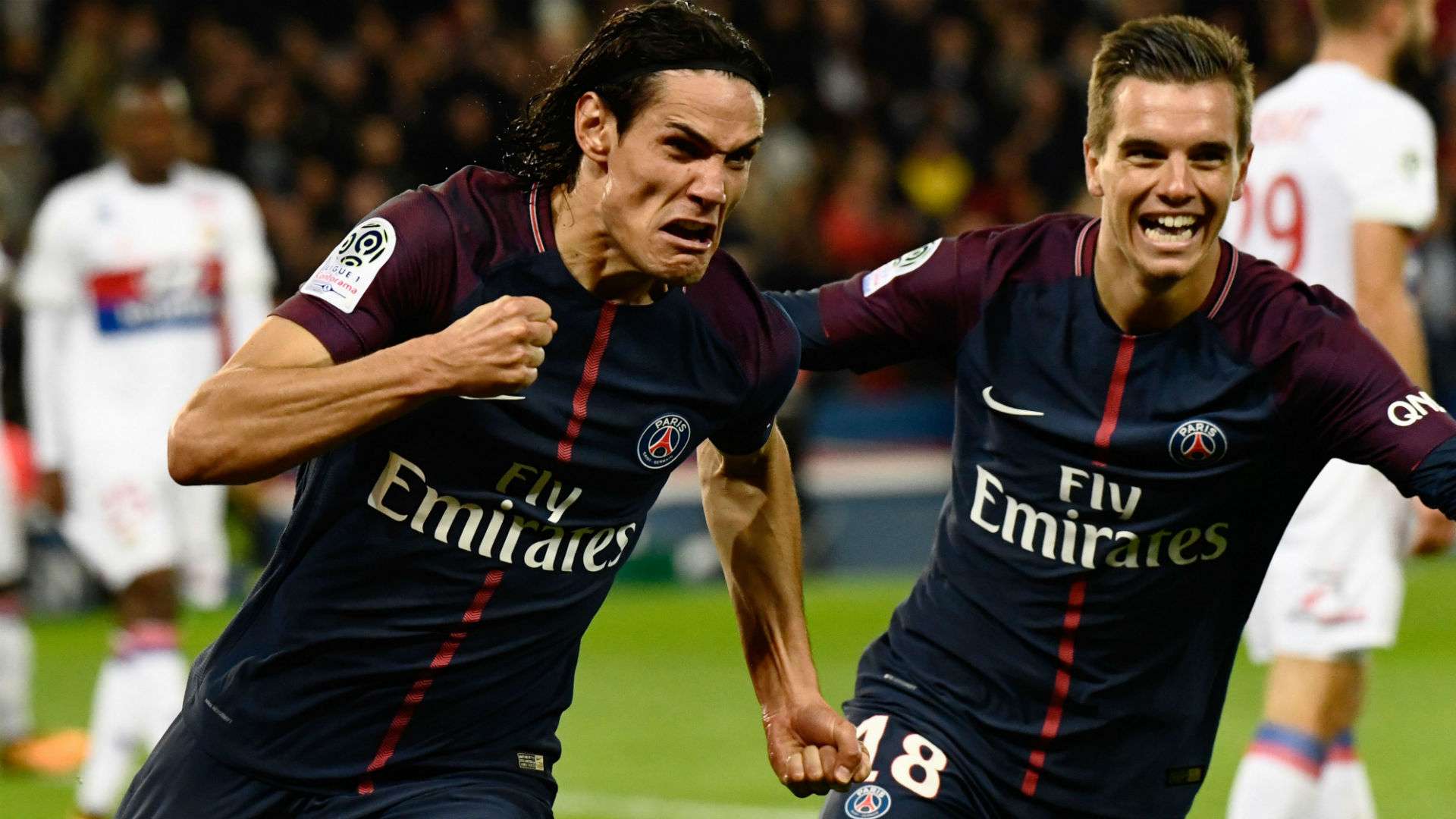 Edinson Cavani Giovanni Lo Celso PSG Lyon Ligue 1 17092017