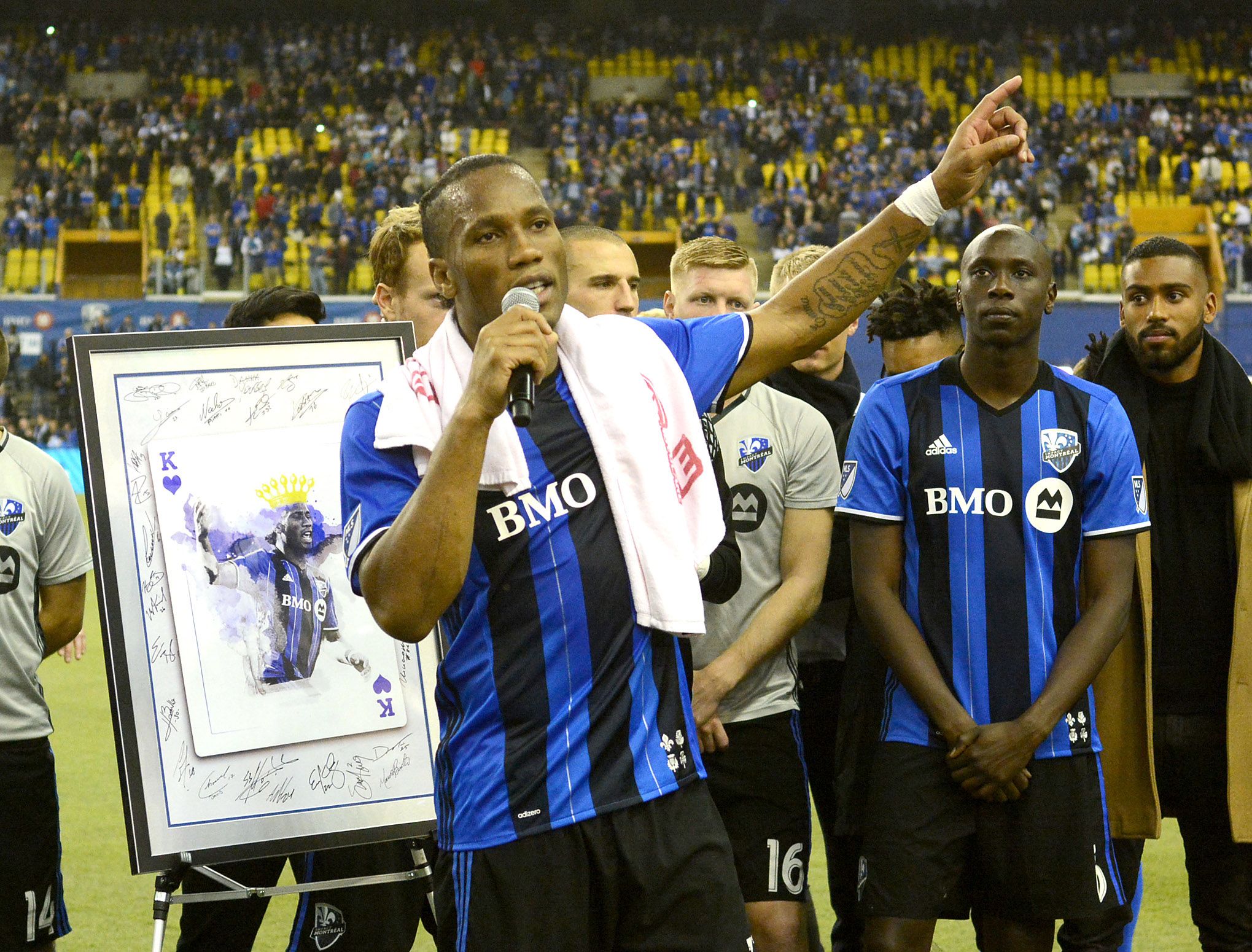 Didier Drogba says goodbye in Montreal
