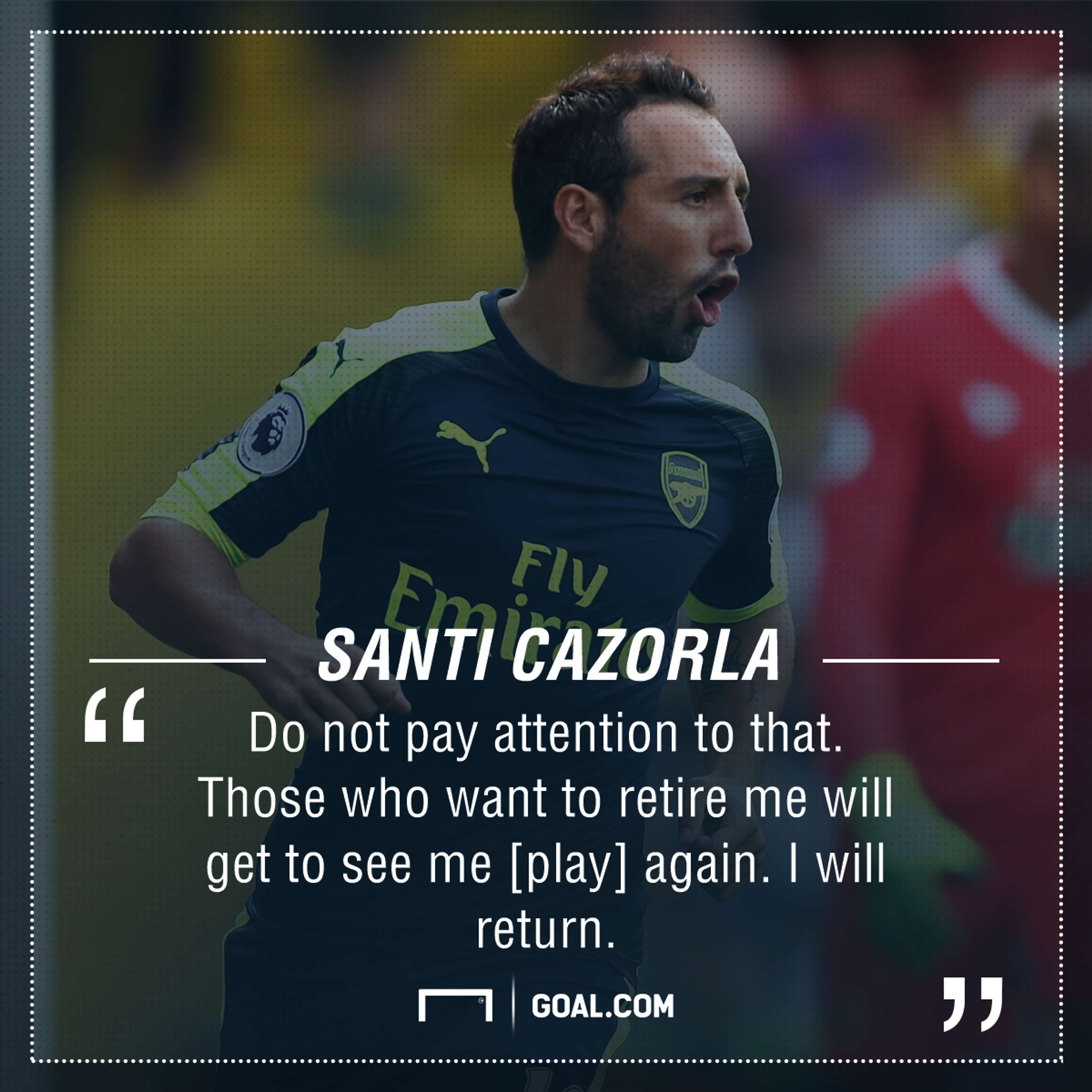 Santi Cazorla Arsenal retirement