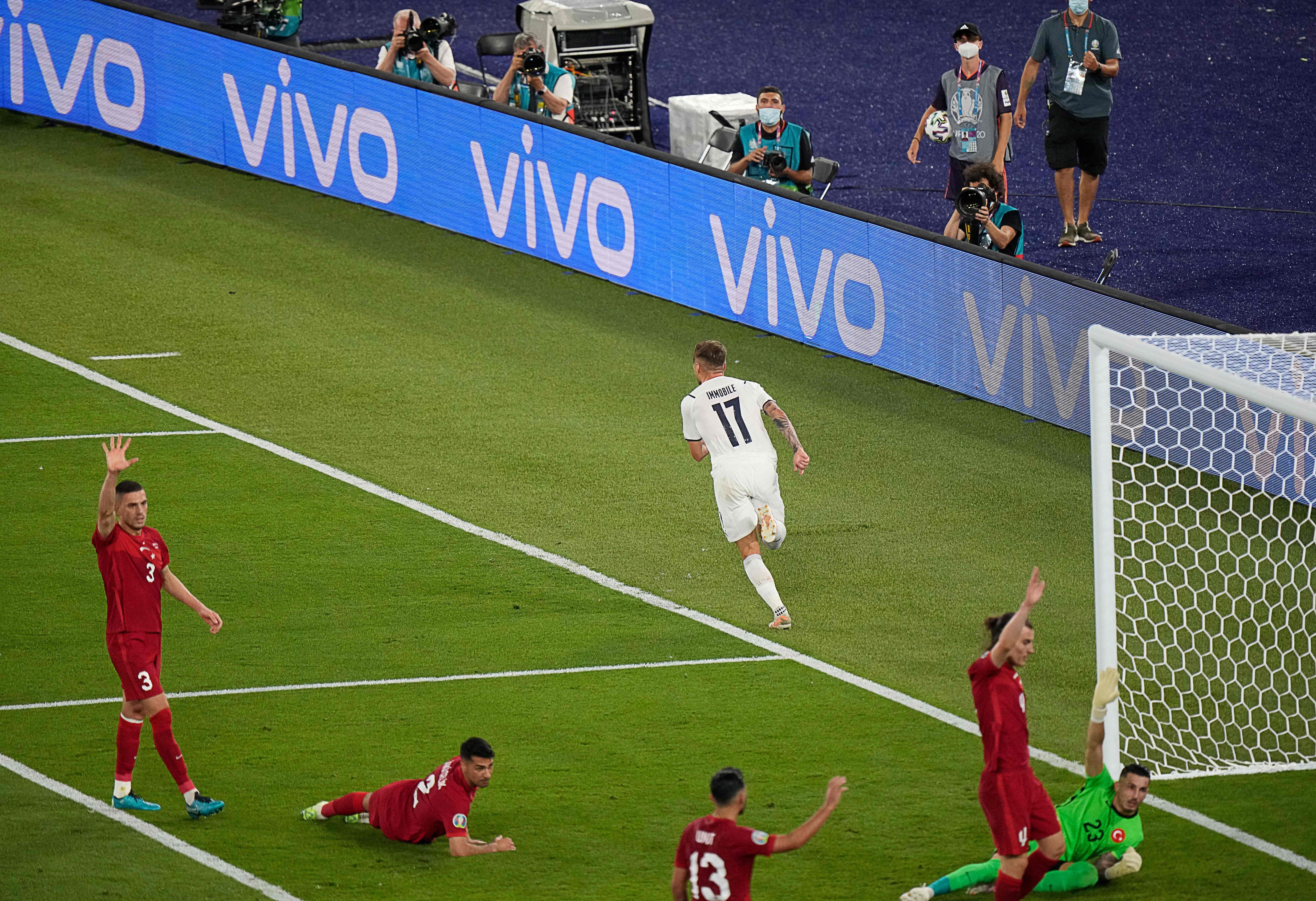 Ciro Immobile Italy Goal Celebration vs. Turkey 06/11/21