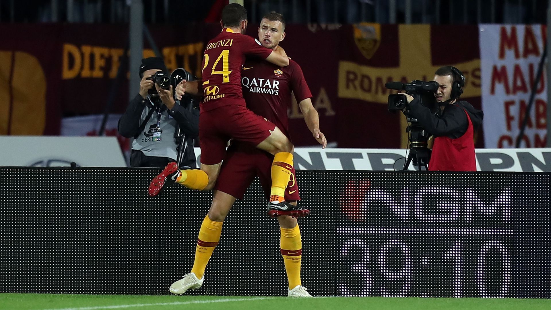 Edin Dzeko Alessandro Florenzi Empoli Roma