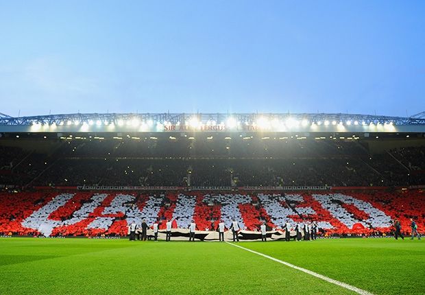 Old Trafford General View Manchester United Bayern Munich Champions League Quarter Final 04012014