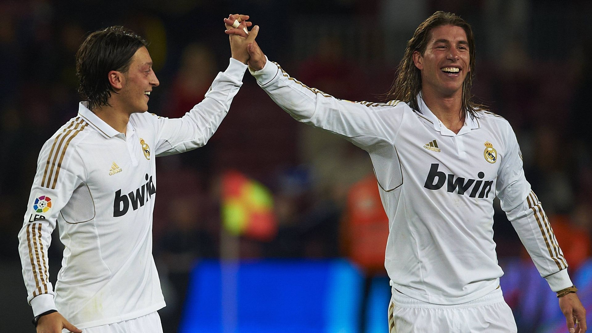 GER ONLY Mesut Özil Sergio Ramos Real Madrid 21-04-2012