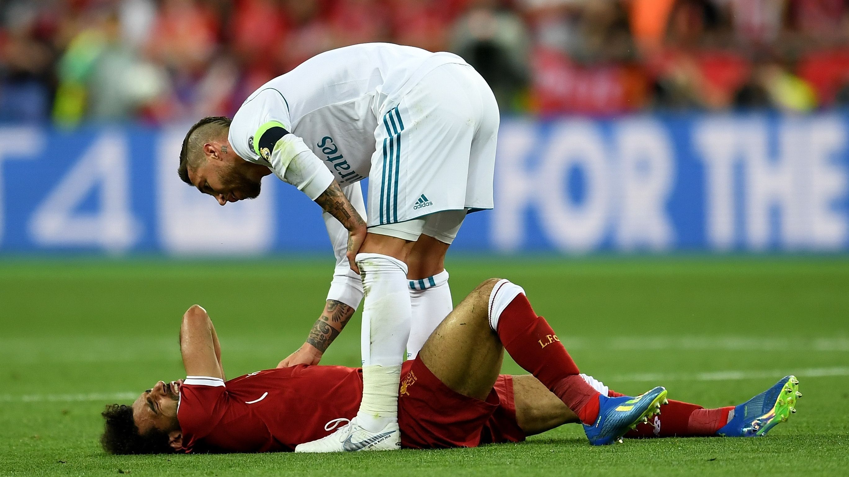 Sergio Ramos Real Madrid Mohamed Salah Liverpool Champions League 2018