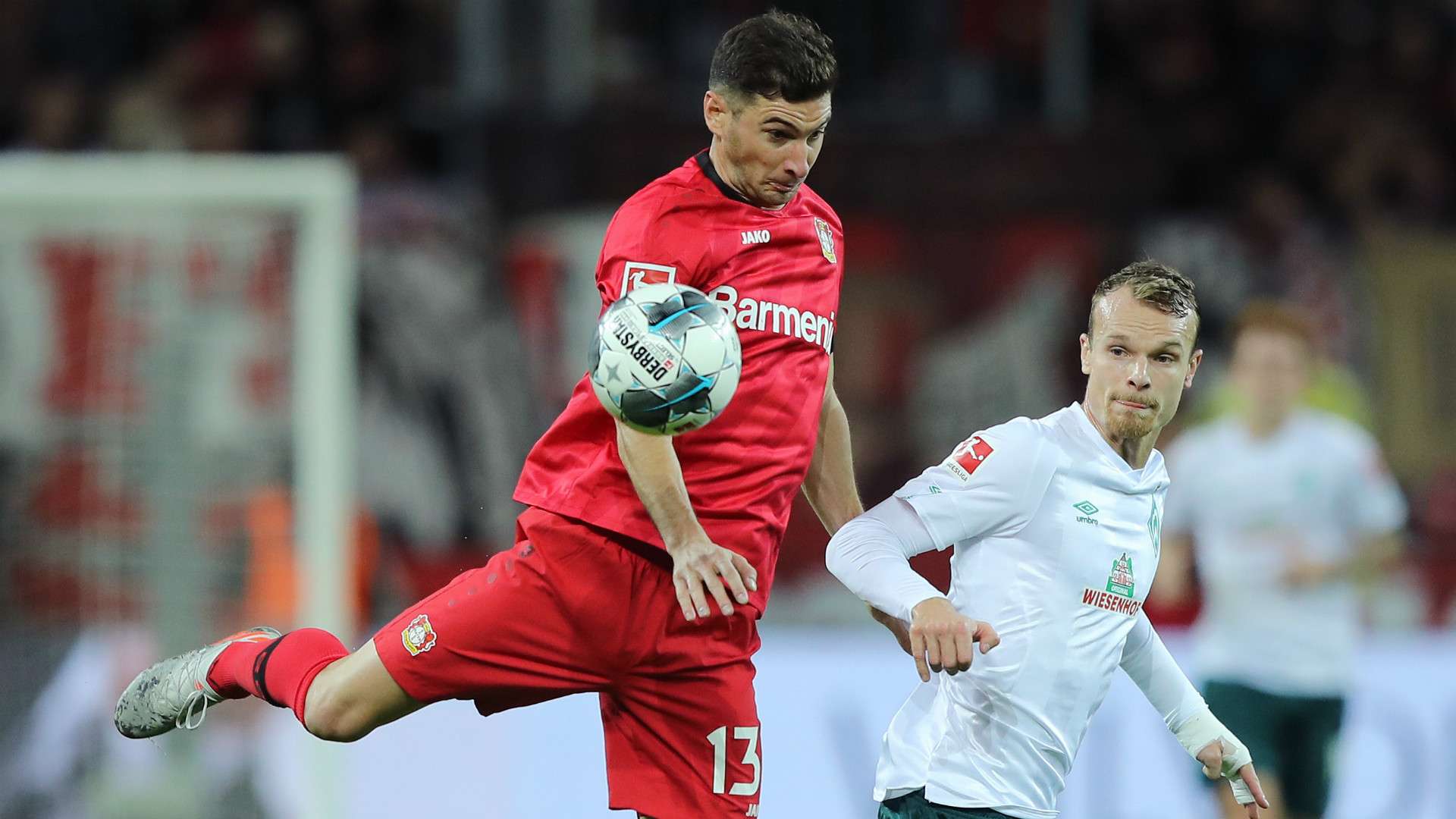 LUCAS ALARIO BAYER LEVERKUSEN CHRISTIAN GROSS WERDER BREMEN BUNDESLIGA 26102019