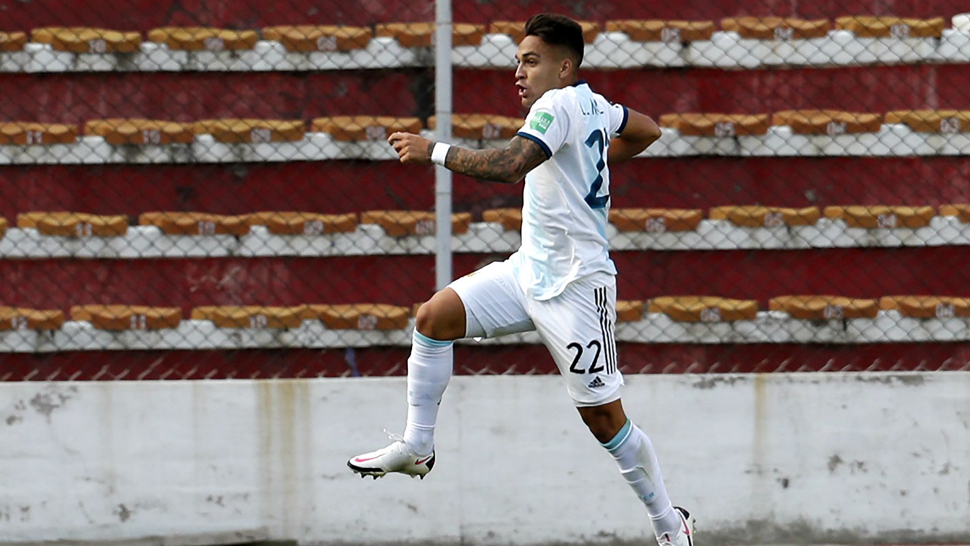 festejo gol Lautaro Martinez Bolivia Argentina Eliminatorias 13102020