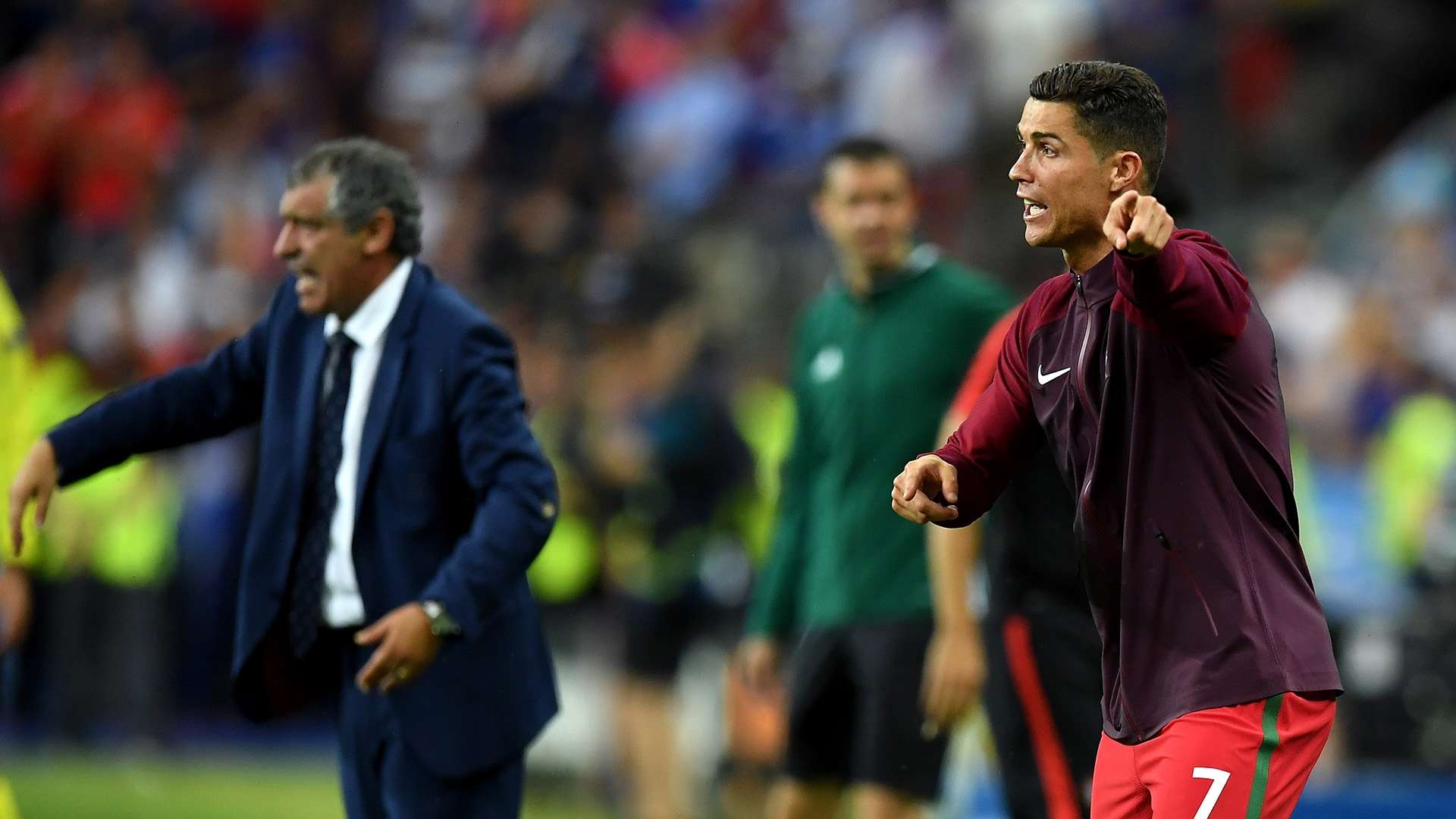 Cristiano Ronaldo Fernando Santos Euro 2016 final